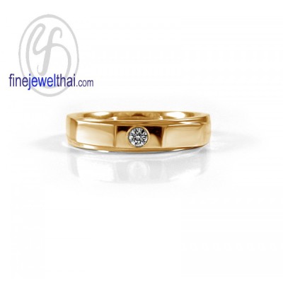 แหวนพิงค์โกลด์ แหวนเพชร แหวนแต่งงาน แหวนหมั้น - R1253DPG